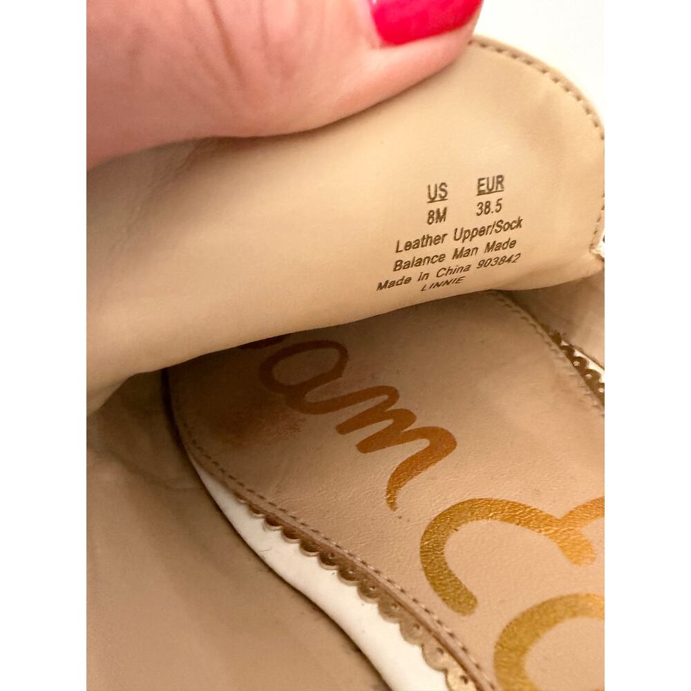 Sam Edelman Linnie Bit Mule in White size women’s 8 EUC - Picture 10 of 10